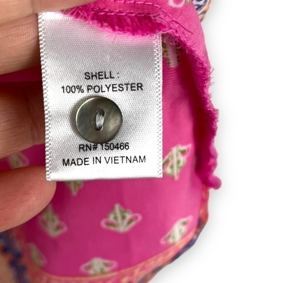 4 for $20 SALE! Brixton Ivy Stitch Fix Bixby Clover Popover Top, Bright Pink, XS - Picture 7 of 10